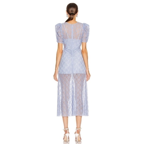 Alice McCall On + On Midi Dress Blue Lace Size 10 - Picture 4 of 11